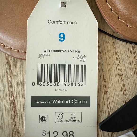 Time and Tru Women's Studded Gladiator Sandals - 9 - Picture 5 of 7